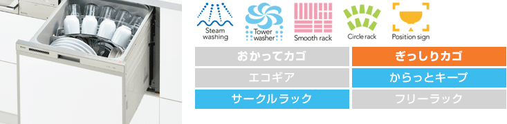リンナイ食洗機:コンパクトモデル(取替)