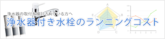 浄水器付き水栓(蛇口)の価格やランニングコストについてについて解説