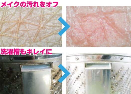 ナノバブル:ビューティアクア:洗浄:汚れが、すっきり