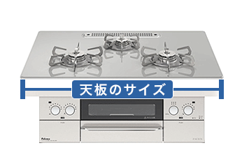 選び方:天板のサイズ:75cm幅