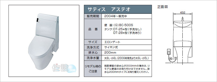 INAXトイレ:床排水 BC-500S