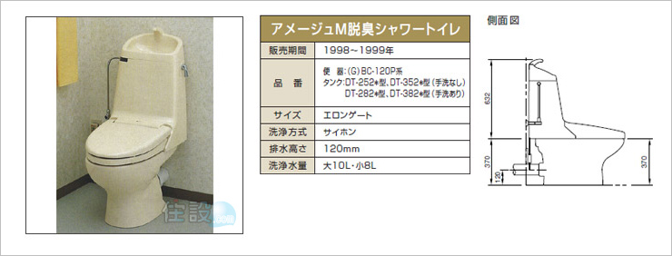INAXトイレ:壁排水 BC-120P