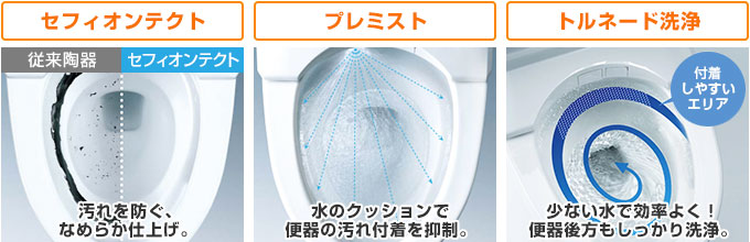 TOTO ネオレストAS/RS:汚れを浮かせて、しっかり流す洗浄力!