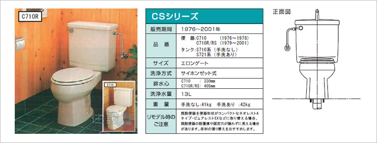 TOTOトイレ:床排水 C710