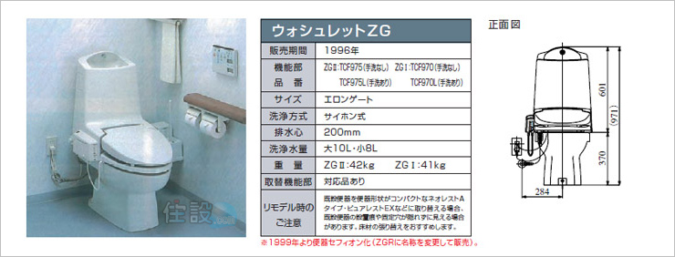 TOTOトイレ:床排水 TCF975