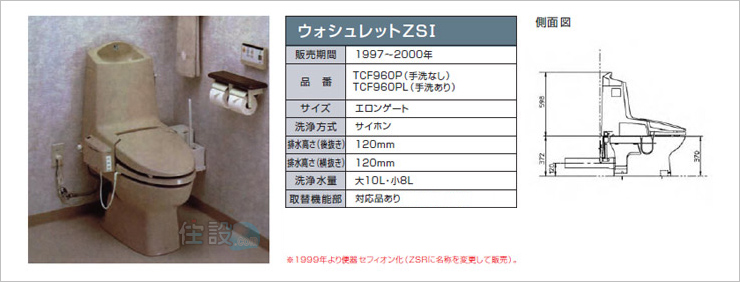 TOTOトイレ:壁排水 TCF960P